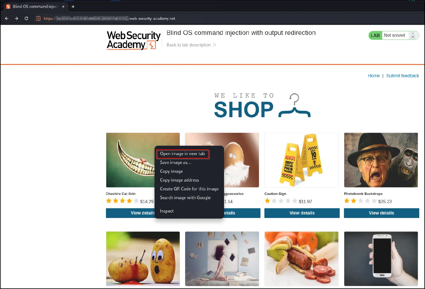 Open a product image in a new tab to see how images are served.